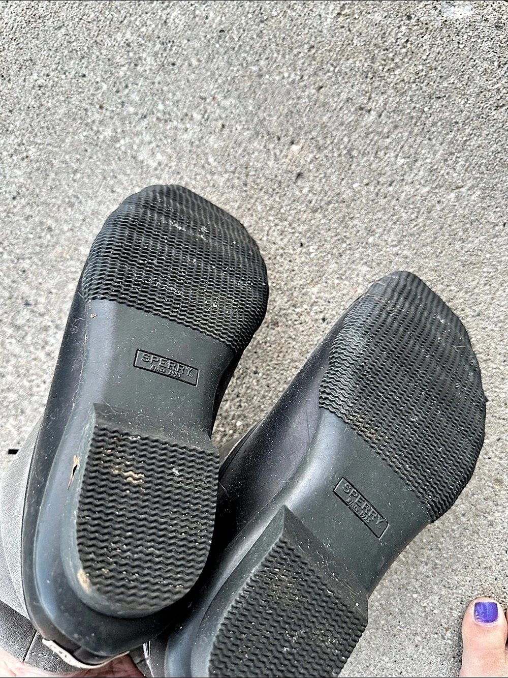 Sperry Saltwater Duck Boot Gray & Black US 8.5 - Picture 5 of 5